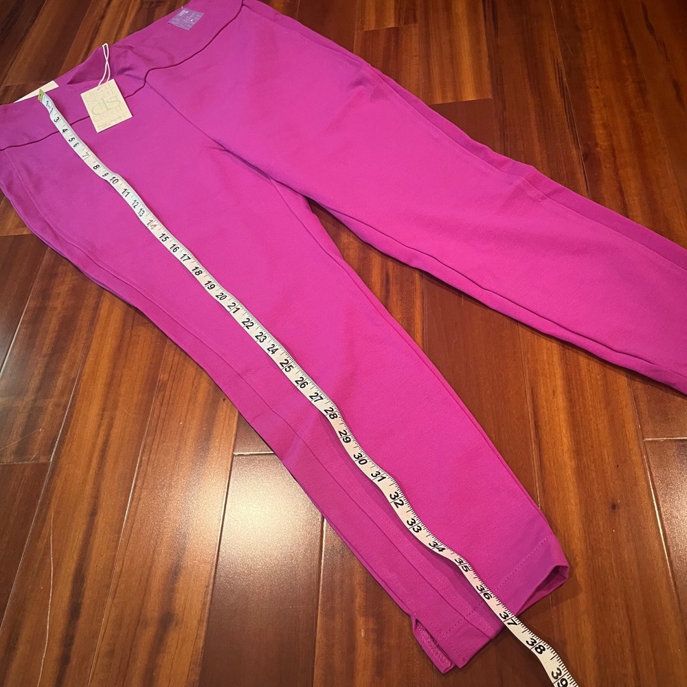 Dear Scarlett Magic Pants Plus 1X Skinny Trouser Magenta Purple Pink Pull On New - Picture 6 of 11